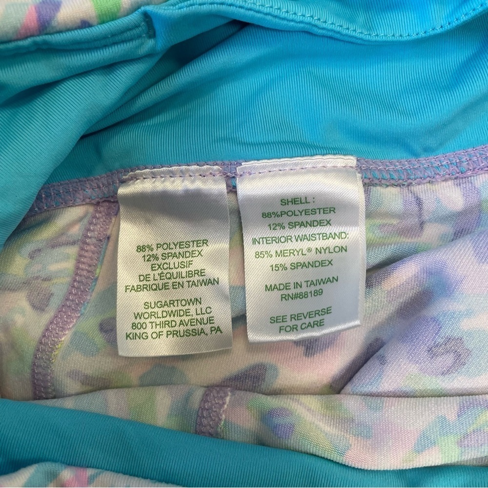 Lilly Pulitzer Luxletic Weekender High Rise Crop Leggings Shell Of A Party XS - Picture 6 of 10